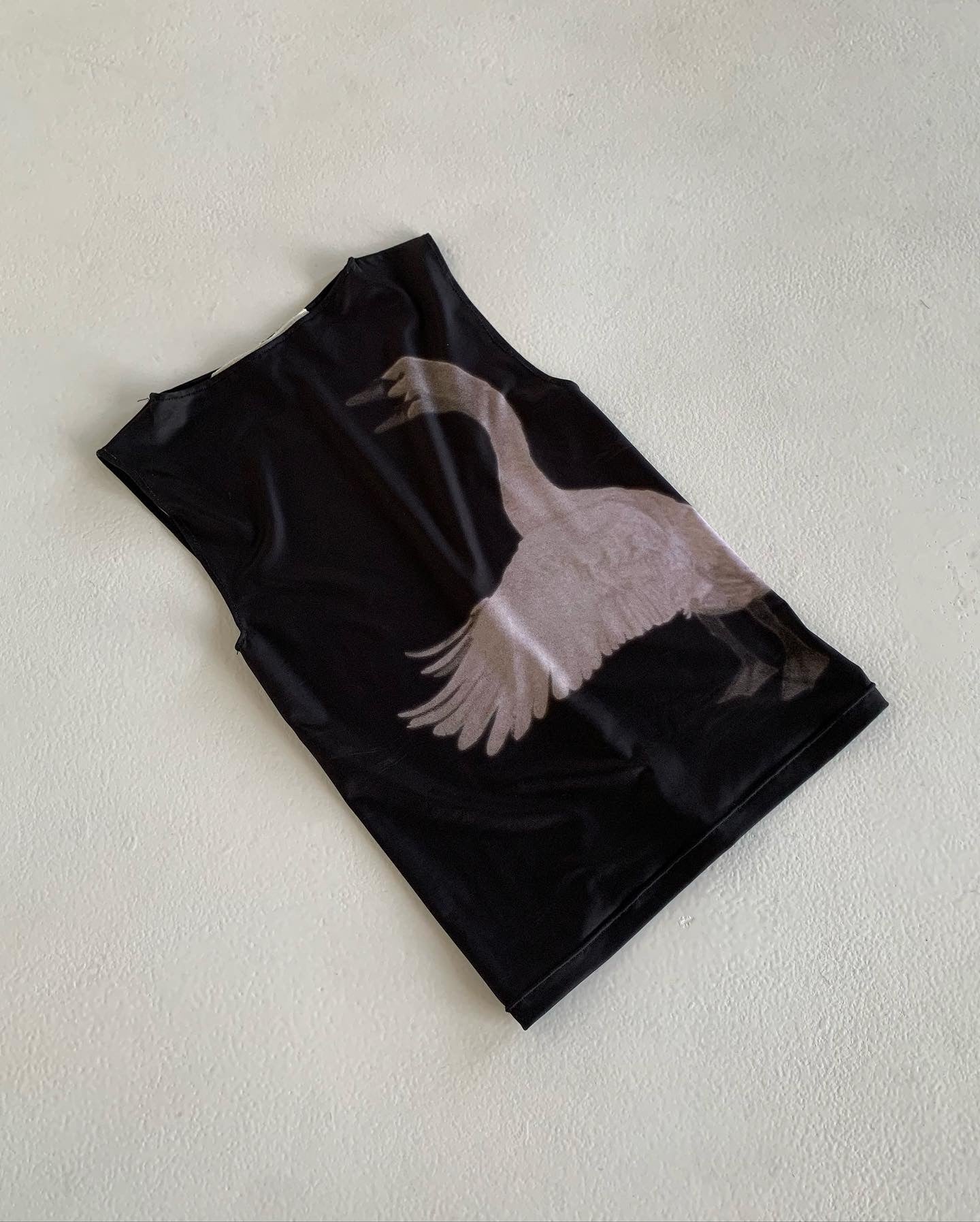 Swan Wife Beater - Black