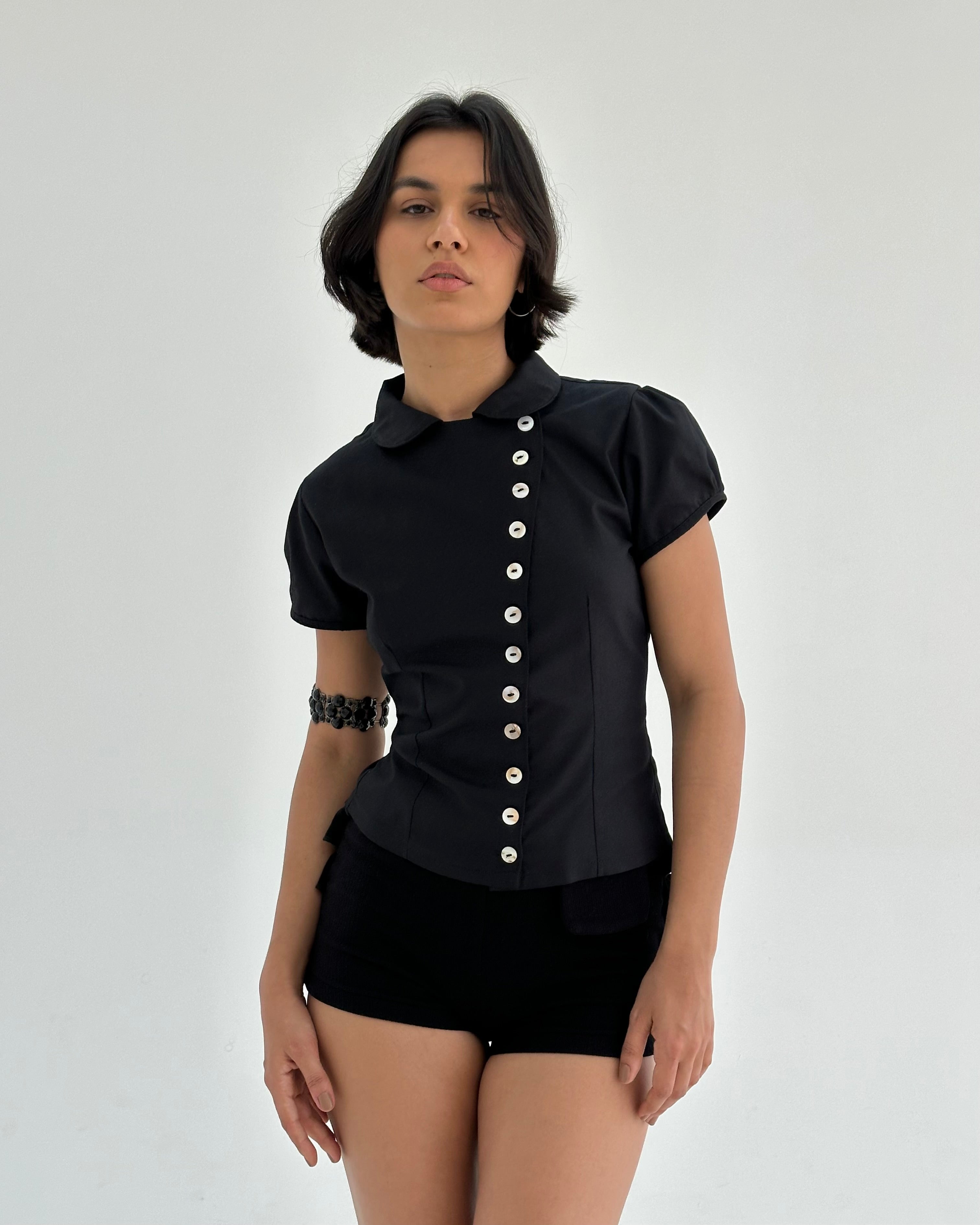 Sonnet Puff Shirt - black