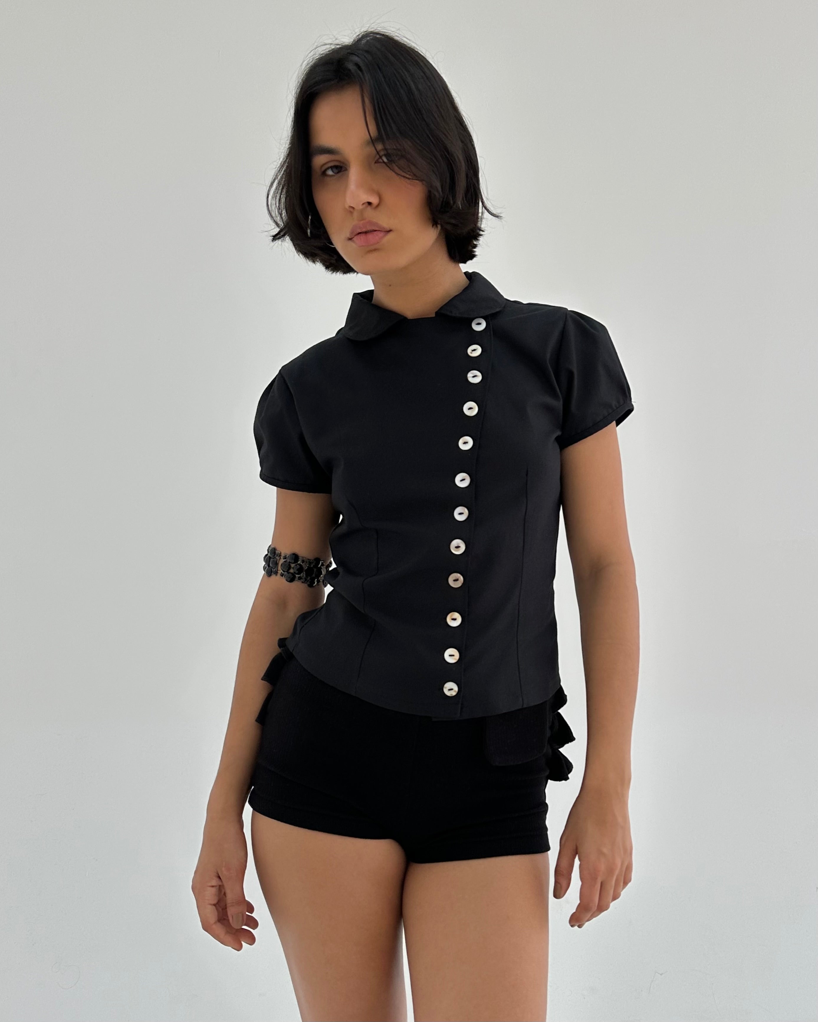 Sonnet Puff Shirt - black