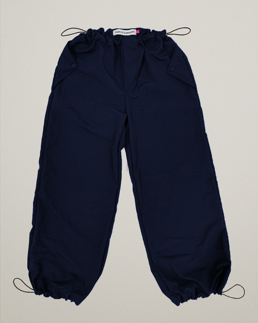 Tactical parachute pants - azul marino