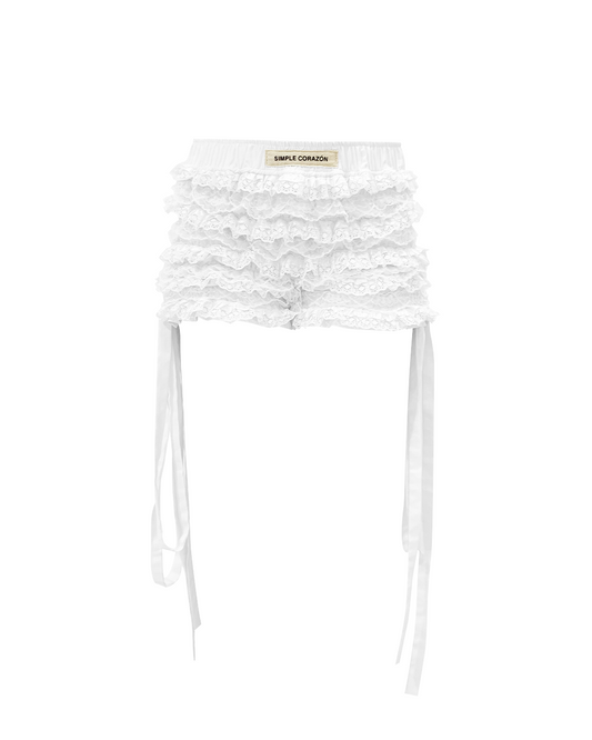 Weekday bloomer shorts - romantic lace