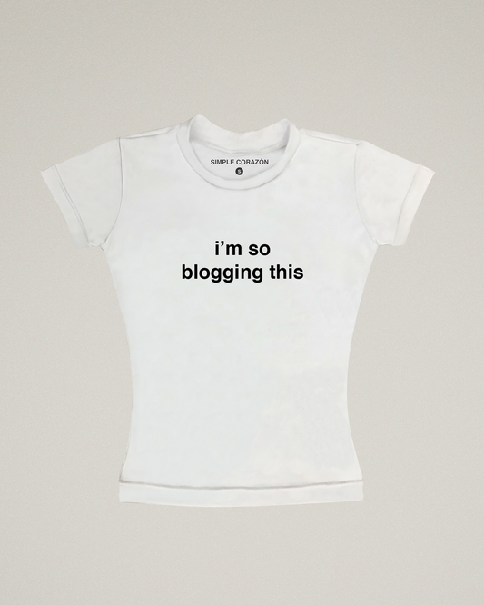 Blogger baby tee