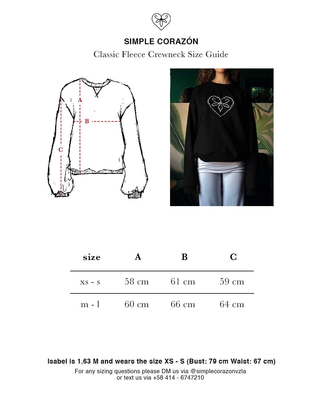 Heirloom fleece crewneck - black