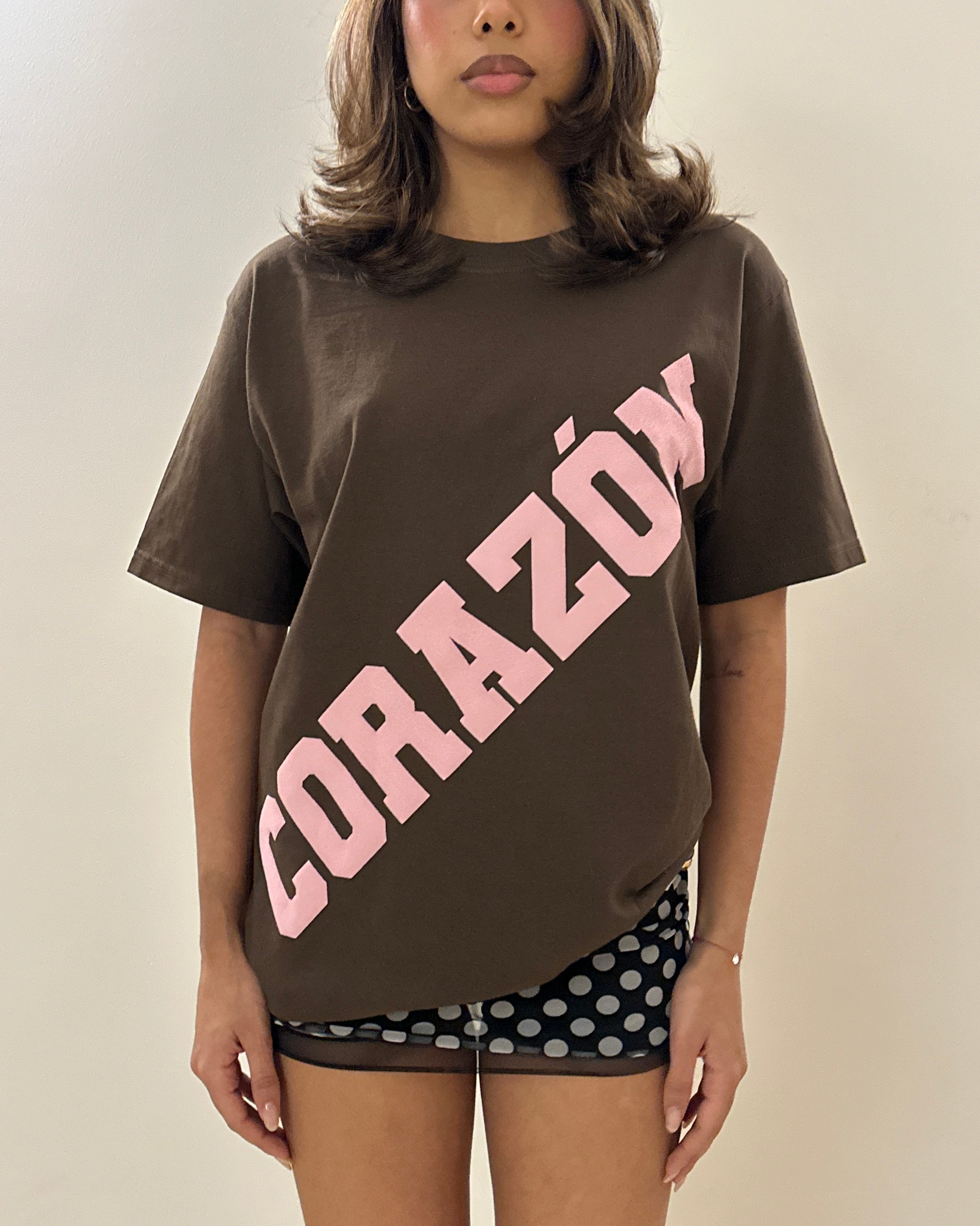 Corazón T-shirt - carob