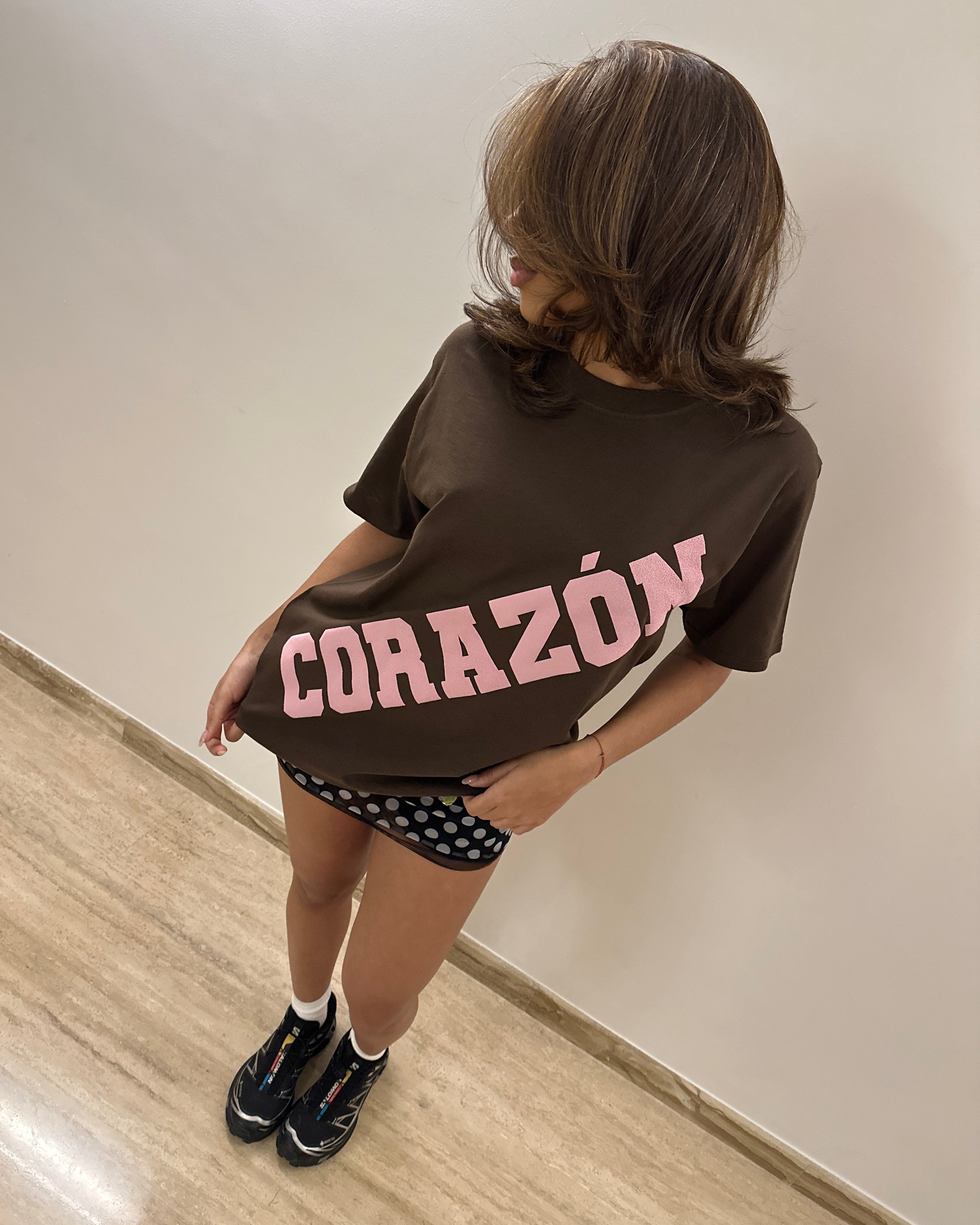 Corazón T-shirt - carob