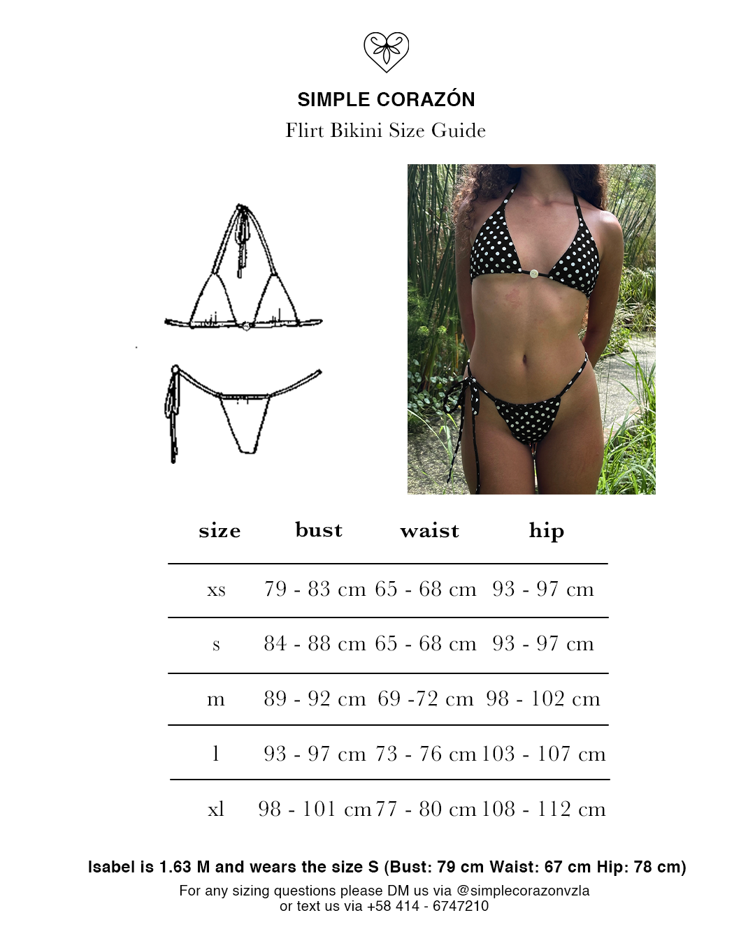 Flirt bikini - black polka
