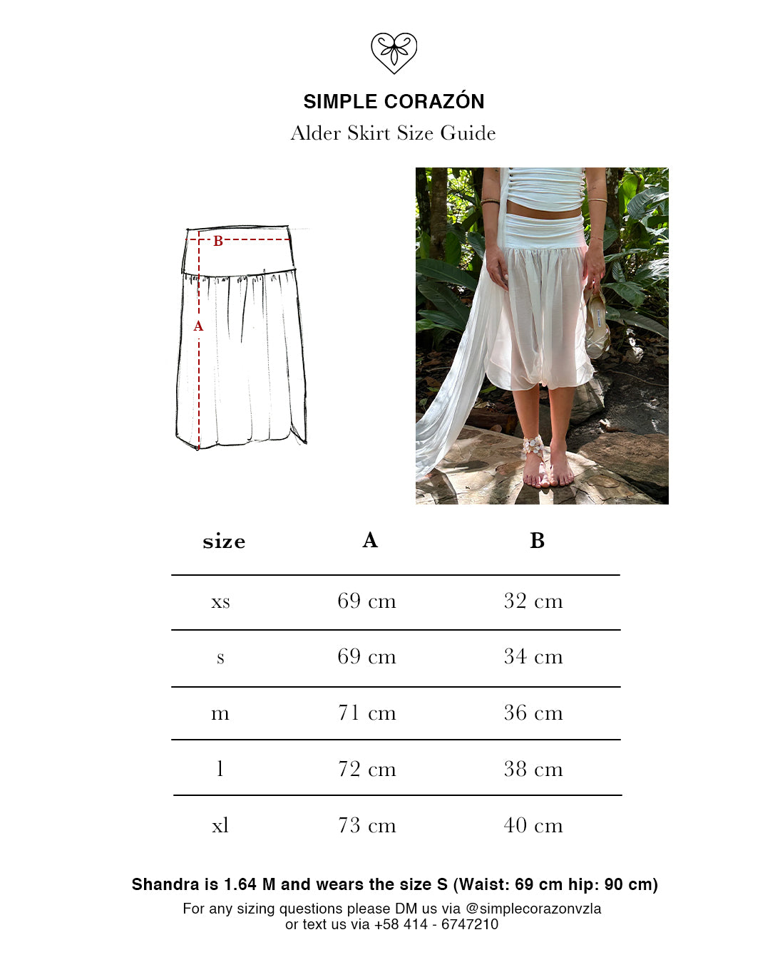 Alder skirt - white
