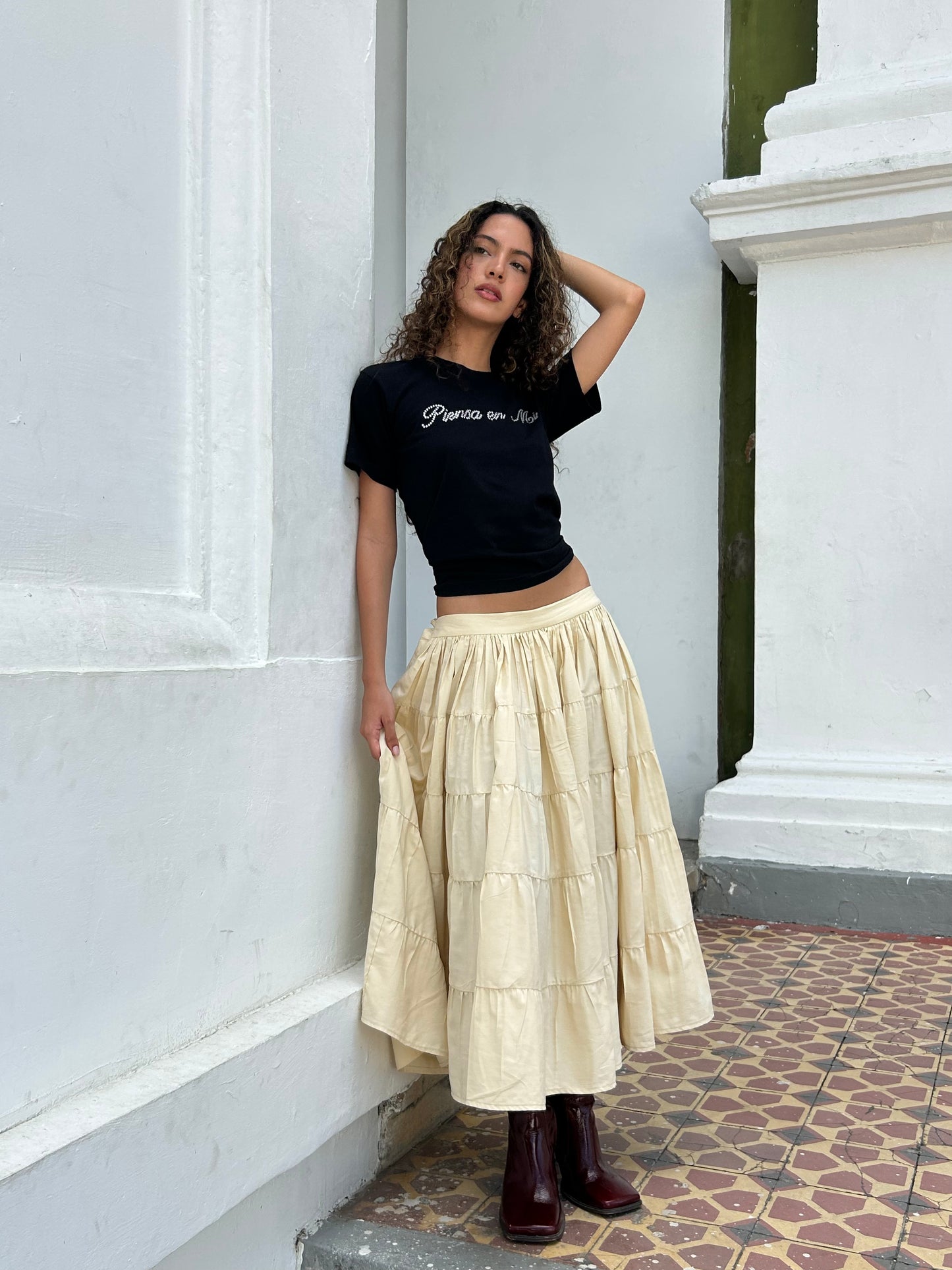 Volume skirt - Ivory