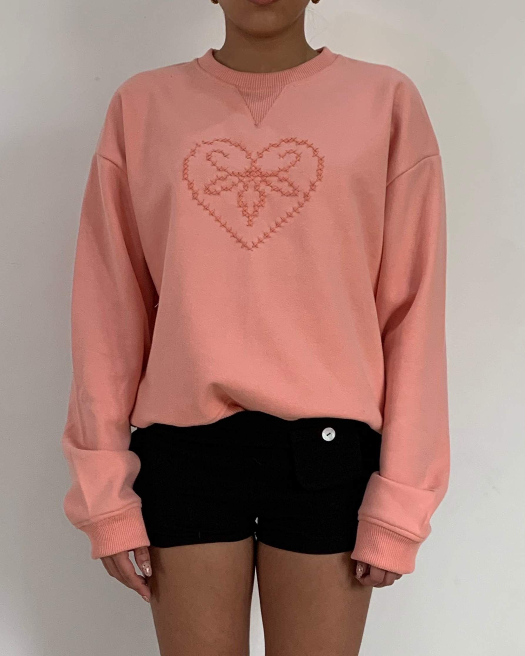 Heirloom fleece crewneck - blush