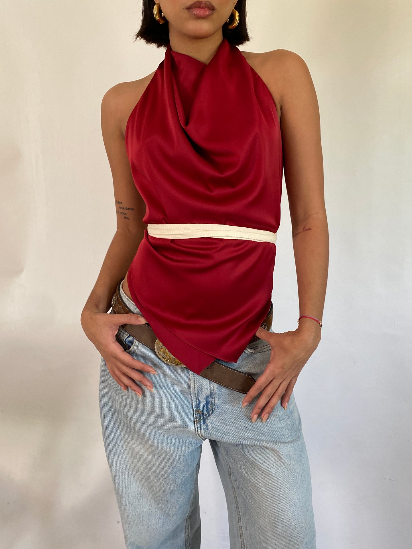 Galway Wrap Top - Sangria