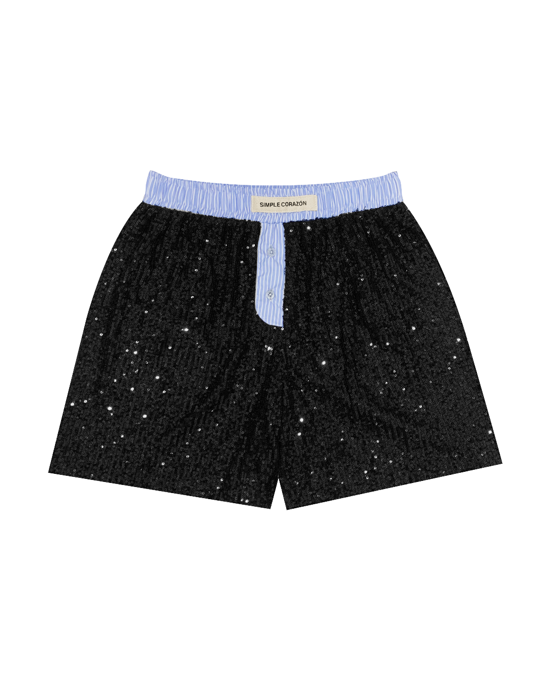 Weekday Boxer Short - black sequin