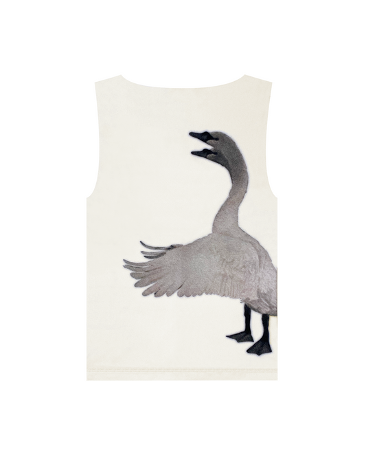 Swan Wife Beater - Ivory